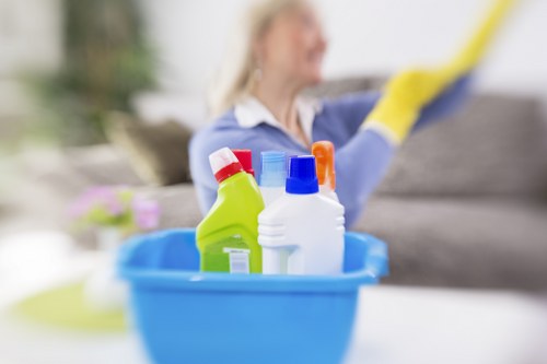 Professional cleaners maintaining shared workplace areas in Bayswater